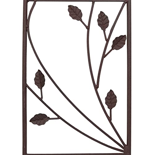 Sunnydaze 32 Inch Rustic Plant Design Garden Trellis - Metal Wire For Outdoor Climbing Flowers And Vines - Brown - Set Of 2 #TOP6