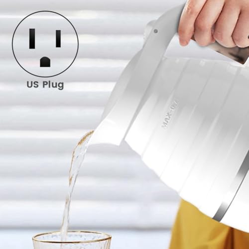 Tetera eléctrica plegable de silicona para viaje miniatura 2