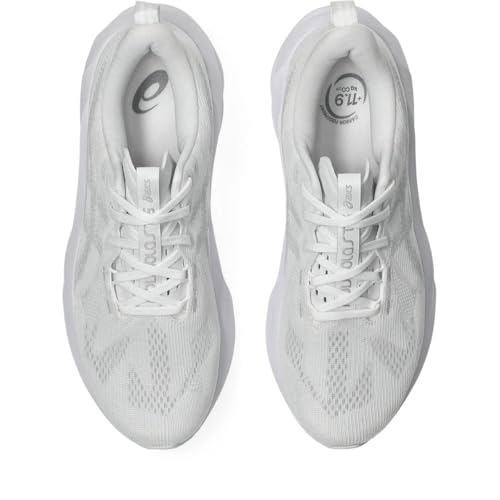 Asics 1011B974-100 Novablast 5 Uomo, White/Piedmont Grey Eu 48 - 4