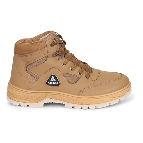 Image of Aqualite Premium ATR-102 Trekking Boot Shoes with Lace-Up, Lightweight & Comfort Insole for Men
