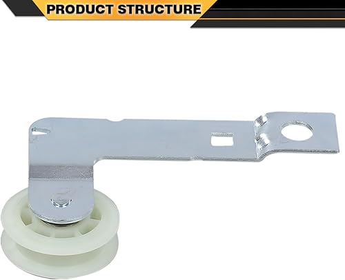 Miniatura 9 de W10837240 Polea tensora de secadora con soporte para secadores de hidromasaje reemplaza W10547290