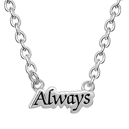 Harry-Potter-Always-and-Doe-Patronus-Two-Necklace-Set-Silver-Plated-18