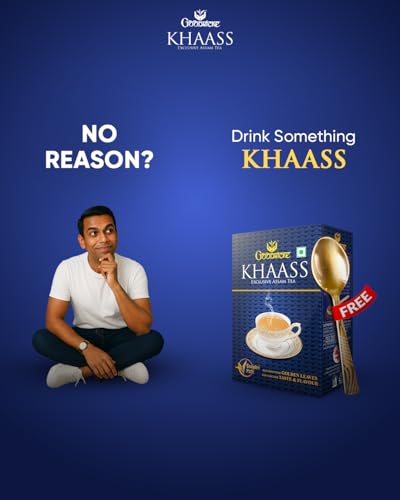 Image of Goodricke Khaass Assam Tea - 250gm (Pack of 1) with Free Spoon(Rose Gold Color) | Milk Tea with Rich Taste Flavor and Irresistable Aroma