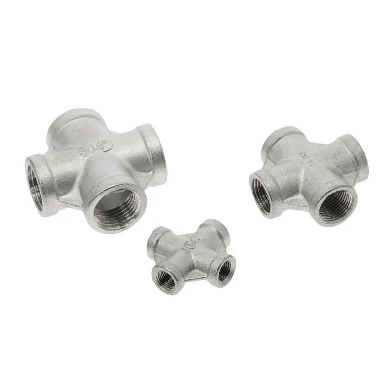Raccordo for tubo femmina con filettatura BSP Connettore a croce uguale a 4 vie SS304