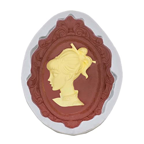 Catálogo para Comprar On-line Moldes para bizcoletas los 10 mejores. 49 Vintage Victorian Oval Cameo Marco Espejo Fondant Chocolate Candy Mold (Tipo 2)