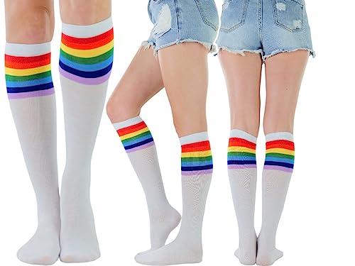 Image of ToBeInStyle Women's Colorful Patterned Design Knee High Socks