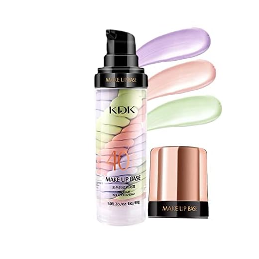 Poros | Sérum Facial Corretor Cores Tricolor | Base Primer para Maquiagem Facial, Creme Isolante, Poros Invisíveis, Base Corretiva Essência Hidratante Sritob