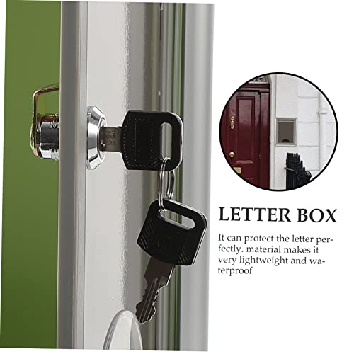 Ciieeo Box Mailbox Metal Holder Key Safe Lock Boxes For Keys Wall Mounted Mail Box Charity Ballot Box Lockbox For Keys Outdoor Aluminium Alloy Mailbox Small Mailbox Complaint Box Drop Box #TOP4
