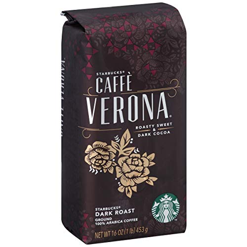 Image of Starbucks Caffe Verona Ground Coffee, Caffe Verona, 16 oz, Pack of 6