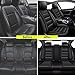 IKABEVEM Car Seat Covers Full Set Fit for Mazda CX-3 2016-2021: 5 Seat Auto Interior Accessories, Waterproof Faux Leather Vehical Car Seat Cushion Covers(Black)
