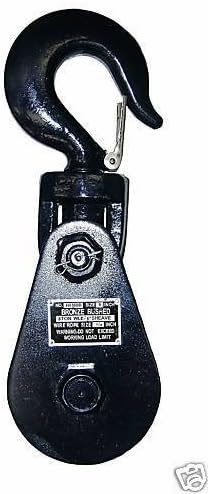 6I-2T3-x2, 2 Ton Snatch Block with 3" Sheave Wheel for Tow Truck, Rollback, Farm Equipment, Wrecker