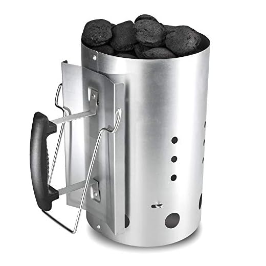 Bruzzzler - Chimenea de encendido con mango de seguridad – encendedor de barbacoa de carbón 31 x 19,5 x 30,5 cm