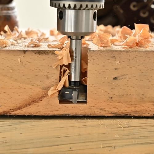 Mollom 21mm (13/16) Forstnerbohrer mit langlebiger YG8 Hartmetall-Dicke von 2,0mm für präzise Holzbearbeitung. Ideal für Hartholz, Kunststoff und Sperrholz