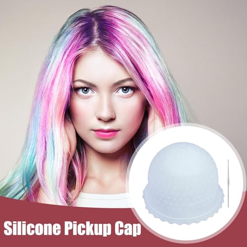 Tampas de realce de silicone para cabelo, touca de realce de silicone - Boné de glacê de cabelo de s