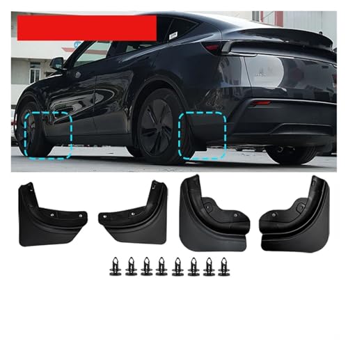Guardabarros para coche Tesla Model Y 2025 Launch Juniper: protectores contra salpicaduras 2