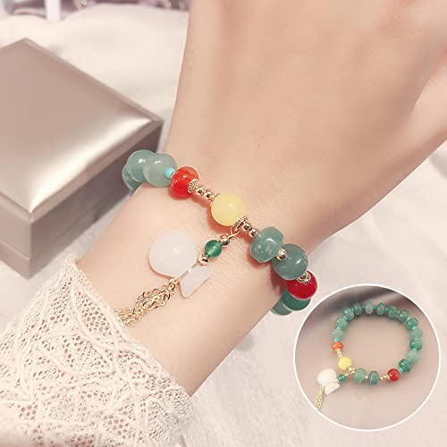 Bracelet en jade véritable pour attirer la chance au quotidien