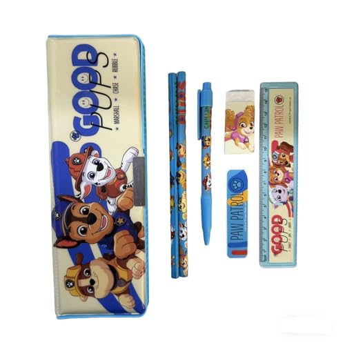 Image of Paw Patrol 7 pcs Stationery SetSchool Supplies Kit Multicolor Return Gift for Kids Age 3 Years +