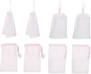 FRCOLOR 8 Pçs Bolsa De Rede Para Sabonetes Bolsa De Sabão Bolsa De Sabão Esfoliante De Rede Bolsa De Proteção De Sabão Bolsa De Rede De Espuma Bolsa De Malha Bolsa De Limpeza Bolsa De