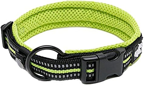TRUE LOVE Dog Collar Reflective Premium Duraflex Buckle,High Grade Nylon Webbing No Choke Basic Collars Tru…