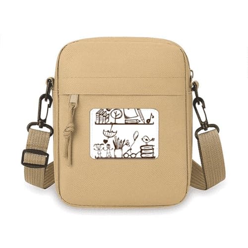 Mini sac à bandoulière pour téléphone portable pochette enfant mignonne