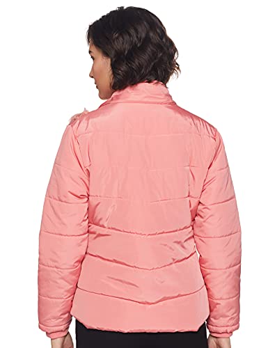Image of Qube By Fort Collins Women's Regular Fit Nylon Bomber Jacket with Detachable Hood - Stylish & Comfortable Winter Wear