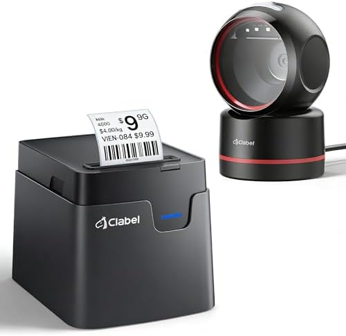 Auto Label Scanner Amazon.com: CLABEL Desktop Label Printer and Scanner Kit, Thermal Label ...