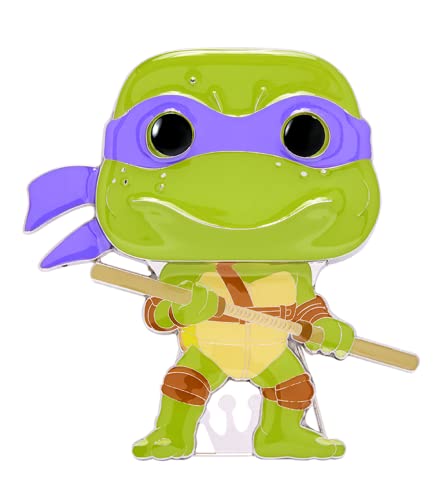 Funko Pop! Large Enamel Pin Teenage Mutant Ninja Turtles (TMNT) : Donatello Pins de Esmalte- Broche Coleccionable - para Mochilas Y Bolsos - Idea de Regalo- Mercancia Oficial - TV Fans