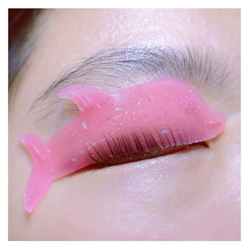 Korean Lash Lift Shields Asian Flat Shields 1mm Thin Lash Lift Pad For NO.1 Perm Soften EyeLash Laminaiton Shield For Salon Usage Flatter Rods For Perming Lashes Thoroughly (Pink)
