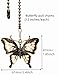 GDQLCNXB Ceiling Fan Pull Chain Ornaments Extension,12 Inches Lighting And Fan Beaded Ball Fan Pull Chain Extender with Connector, Dragonfly and Butterfly Ceiling Fan Pull Chain Set-2Pcs