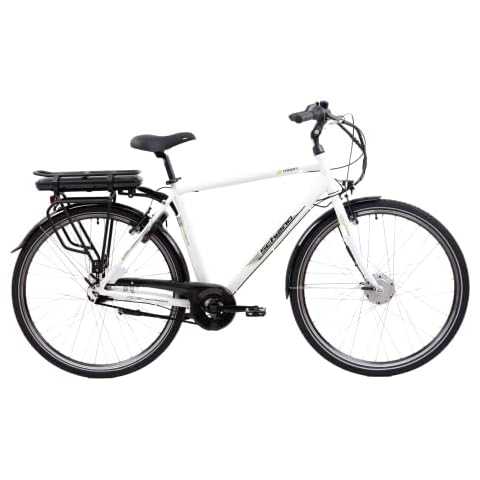 F.lli Schiano E-Moon 28", Electric City Bicycle 250W Motor for Men with Shimano Nexus 7-Speed Inner Gear Hub in White Cover
