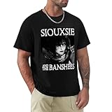 Lightweight, Classic fit Siouxie-and-The-Banshees-Poster-Vintage-T-Shirt-customizeds-Boys-Whites-Korean-Fashion-Plain-White-t