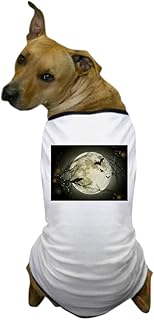 CafePress Halloween Moon Spooky Crows Dog T Shirt Dog T-Shirt, Pet Clothing, Funny Dog Costume