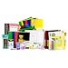 Ultimate High School and College Back to School Essentials Kit - Includes Notebooks, Folders, 1" Binder, Tab Dividers, #2 Mechanical Pencils, Index Cards, Highlighters, 24 Pens, Tissues, and More
