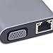 USB C HUB Adapter 11 in 1 4 USB 3.0 Audio VGA RJ45 Ethernet 4K Type C Docking Station for Laptops Tablets Smartphones