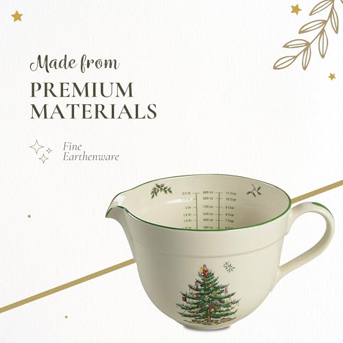 Jarra Christmas Tree Spode de Porcelana 2.1 quart miniatura 4