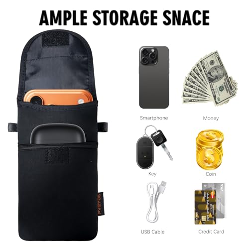 Image of Neoprene Phone Sleeve Pouch Case Bag for Men Women w /Crossbody Strap /Neck Lanyard for iPhone 17 /16 /15 /14 Pro Max, Samsung S25，Pixel 10