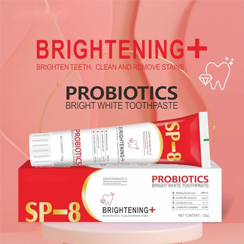 SP-8 Ultra Whitening Toothpaste,Toothpaste Sp-8 Brightening,sp-8 probiotic Toothpaste,Probiotics Bright White Toothpaste,Deep Cleaning Oral Care Toothpaste 120G - Image 7