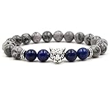 WQZYY&ASDCD Donna Braccialetto Classico con Perline Braccialetto Classico per Coppia in Pietra Naturale Accessori per Gioielli Moda Uomo E Donna-Zt400-8