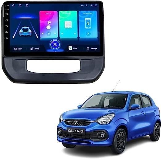 Image of Audio Wheels Car Android Frame ABS300 Plastic Material 9 inch with Wiring Suitable for Base Model for Maruti Celerio 2021