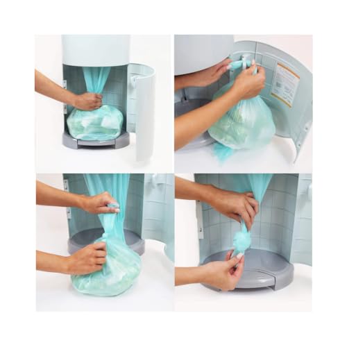 Liner Refills Compatible with Korbell 16L Bin - 4 Rolls/48m, Holds Up to 660 Nappies, Tear and Leak-Resistant, Diaper Disposal Bags - Image 3