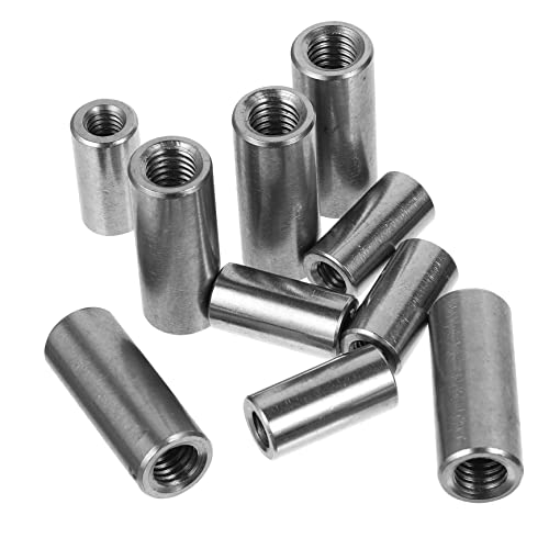Cabilock Coupling Connector Nuts Round Nuts for Threaded Rods Stainless Steel and Bolt Kit