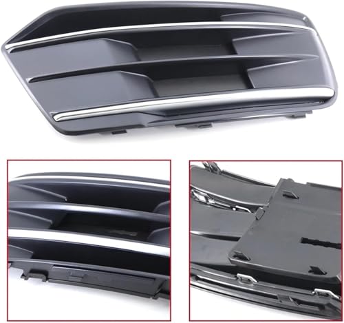 Rejilla de lámpara antiniebla premium para coche Q5 2018-2020, diseño elegante de doble puente 3