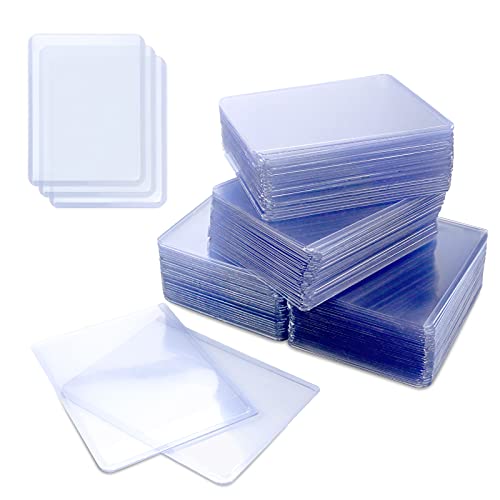 YEXPRESS 100 Pack TopLoaders Card Sleeves, Trading Card Topload Holder, Standard Size Protective Sleeves Holder for Baseball Card, Sports Cards