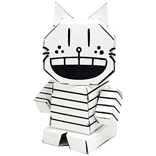 Image of Pop, Fold, Build, Play - Create a Fun Durable Paperboard Action Figure - Petey Color Me Cubles from The Dog Man Series - Puzzle - Origami - STEM Craft - Develops Cognitive Skills - Great Gift