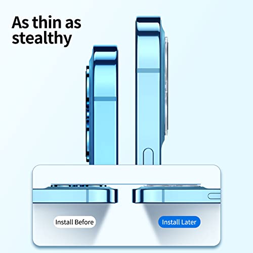 NEW'C 4 Pack, 2 Pack for iPhone 12 Pro Screen Protector + 2 Pack Camera Lens Protector - Image 4