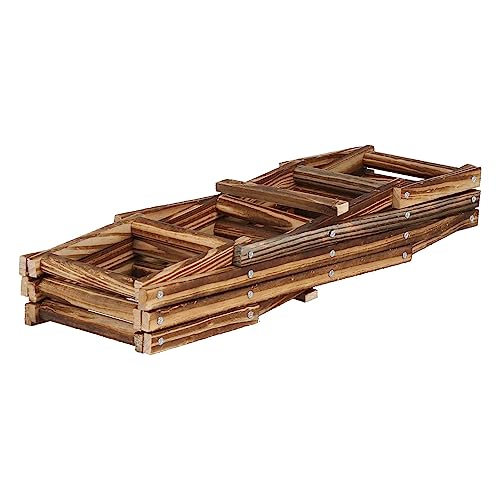 Red plegable de madera para 10 botellas miniatura 4