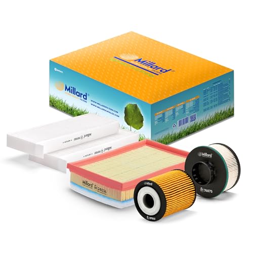 Millard Filters MZ-3364 Kit de filtres. Pour Citro&euml;n Berlingo/C5 Aircross, Peugeot 3008/5008/Rifter/Partner, Opel Combo. Moteurs diesel 1.5 Blue HDi