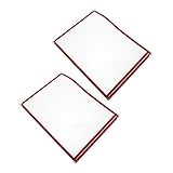 BESTOYARD 2stücke Transparente Menühüllen Aus Pvc Menücover Für Restaurants Cafés Und Bars Leicht Und Tragbar Für Menü-displays Und Preislisten