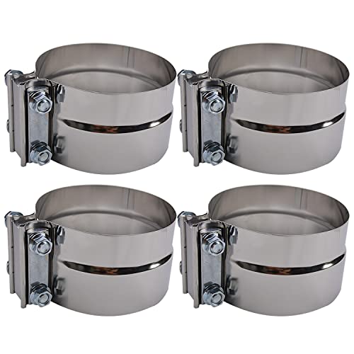 4 inch exhaust clamp, stainless steel lap joint