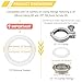 RIXIGOOD 100PCS 1.5 Inch Tri Clamp Silicone Gaskets for 1.5